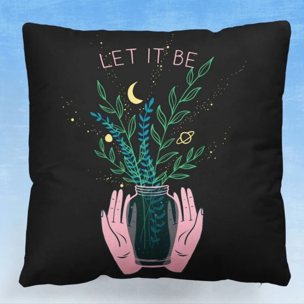 2/$10 NWOT Let it be pillow case
